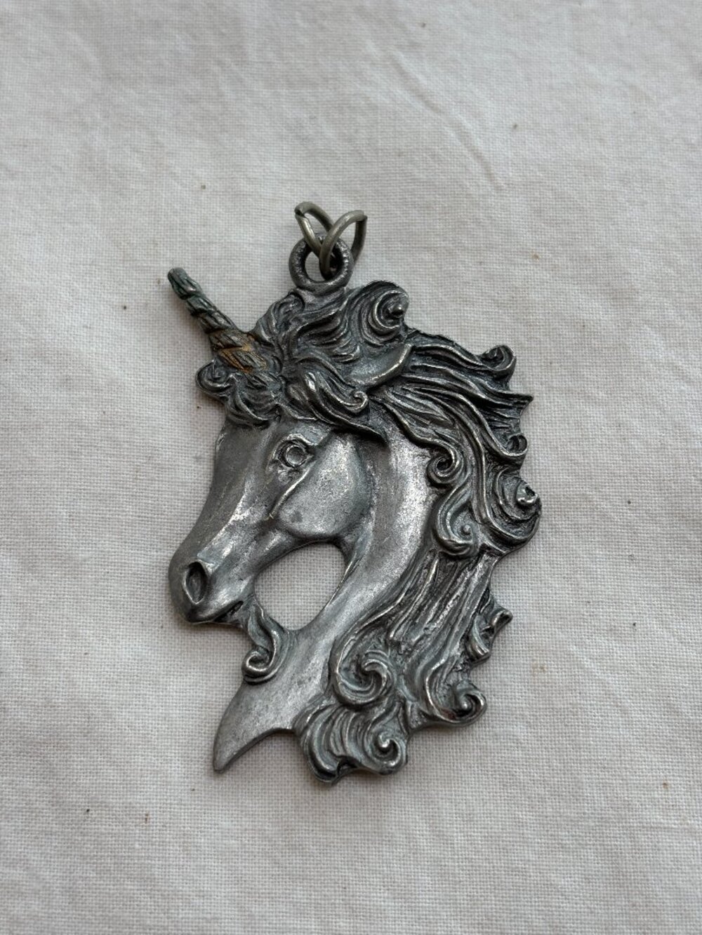 🦄Vintage Spoontiques Pewter Unicorn Pendant